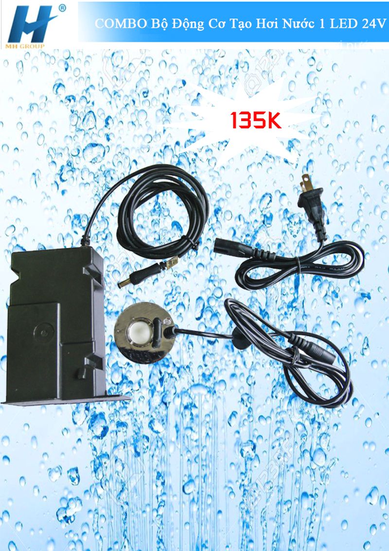 COMBO Bộ Động Cơ Tạo Hơi Nước 1 LED 24V