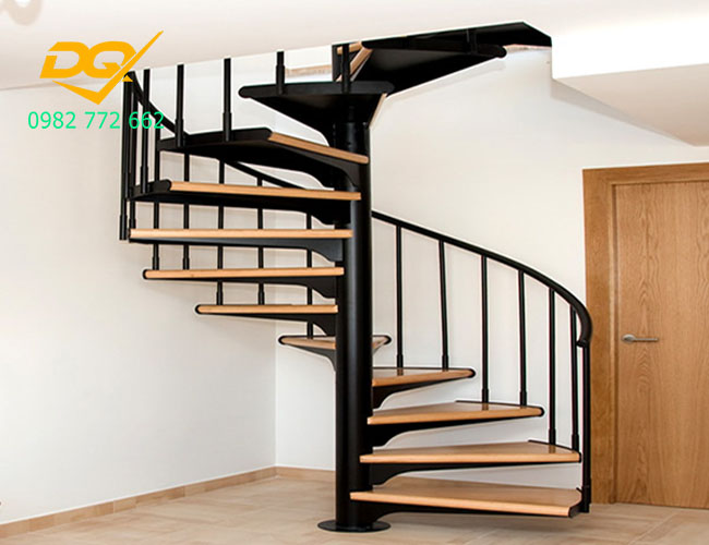 Thiết kế thi công cầu thang hình xoắn ốc đẹp