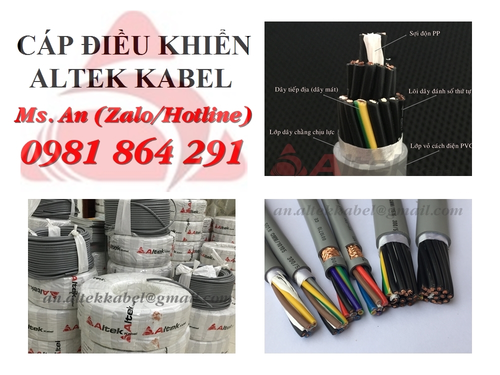 Hàng sẵn kho cáp điều khiển 30 lõi chính hãng Altek Kabel