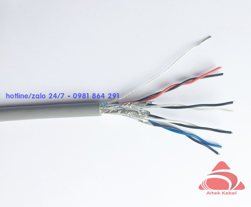 D&acirc;y c&aacute;p điện t&iacute;n hiệu chống nhiễu 22AWG 2Pair giao h&agrave;ng to&agrave;n quốc