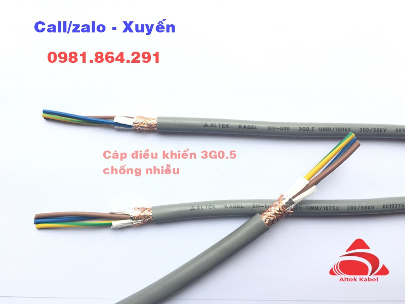 D&acirc;y c&aacute;p điện đồng mềm, c&aacute;p nguồn 3x1.5mm2 chống nhiễu Altek Kabel