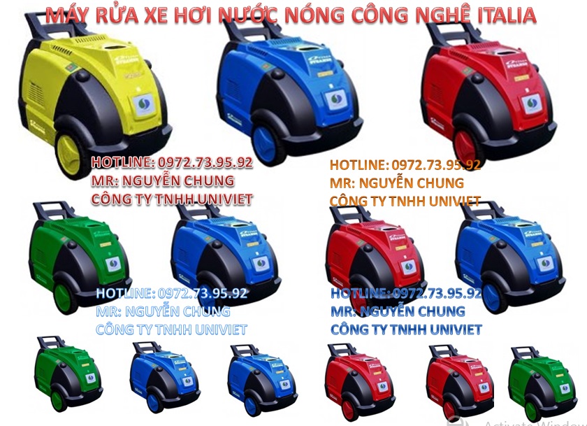 Máy rửa xe hơi nước nóng Optima Steamer