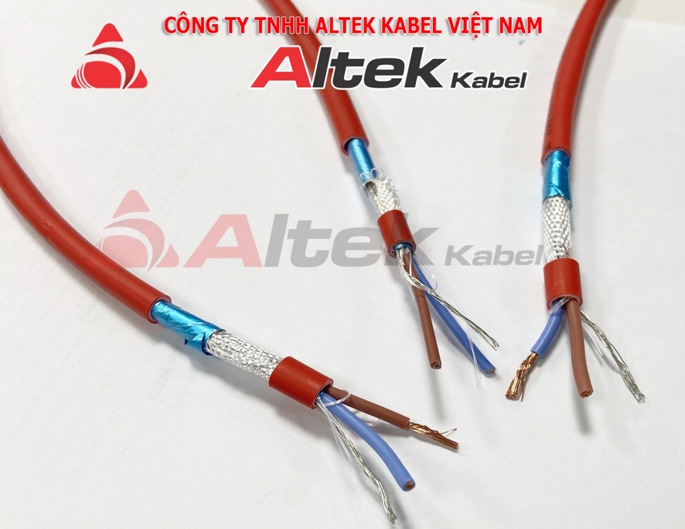 Cáp tín hiệu chống cháy chống nhiễu 2x1.0 Altek Kabel