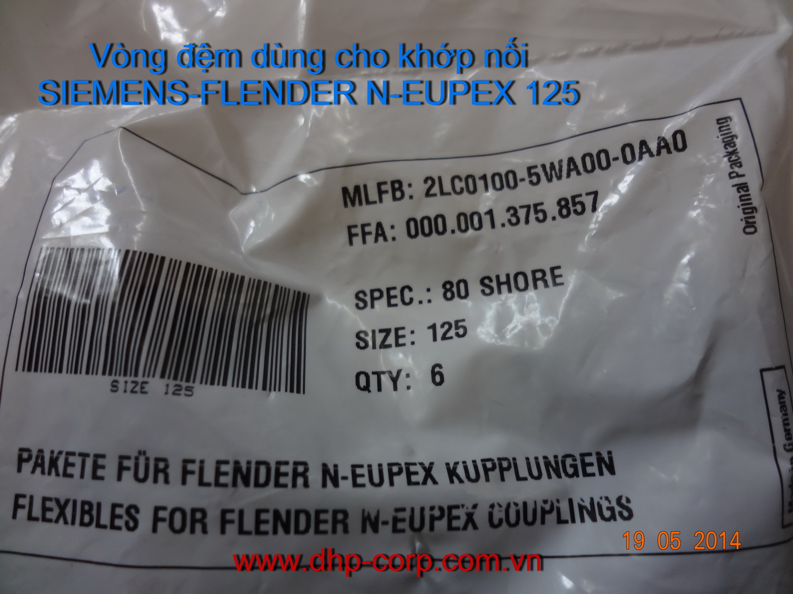 Giảm chấn cho khớp nối N-EUPEX 125