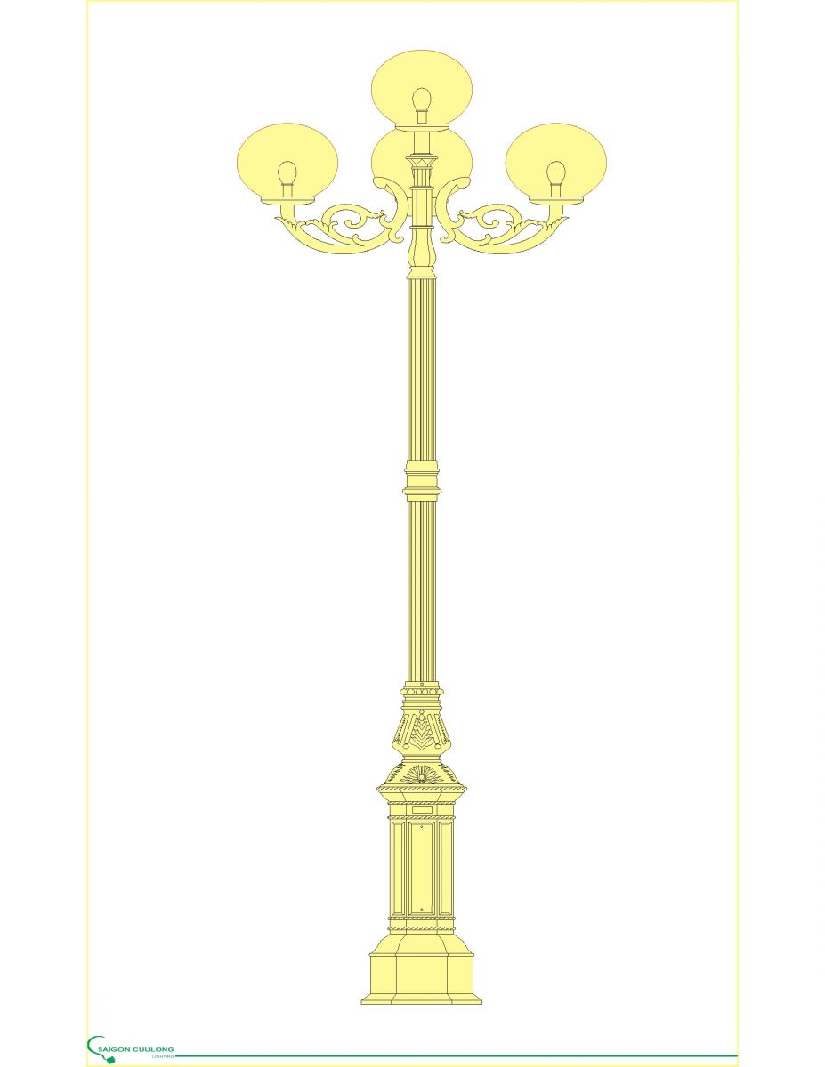 Trụ trang trí DC05B | Saigonculong lighting